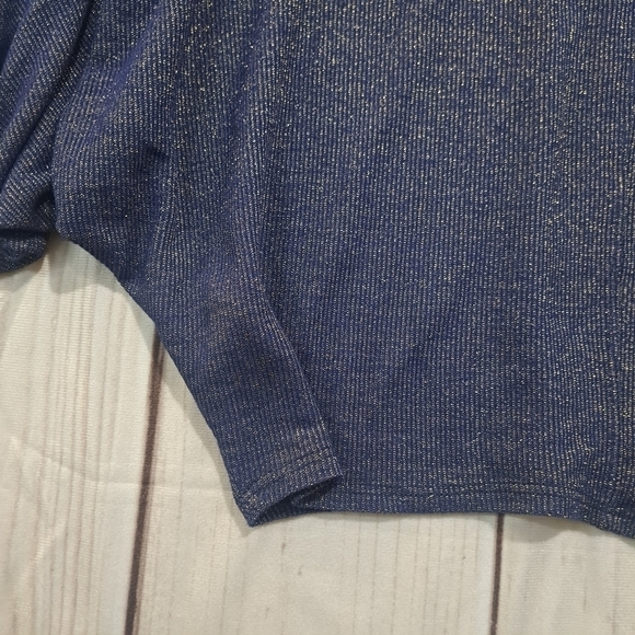 ZARA Basic Blue With Gold Shirt Size S - Picture 7 of 11